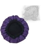 Flaxseed Thermal Heat Cap for Deep Conditioning with 10 Disposable Shower Caps - Purple - Buy Online on GoSupps.com