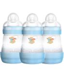 MAM EASY START SELF SETILISING anti-colic Baby Bottle 3 Pack (3 x160 ml) with Slow Flow Mam Teats Size 1 Newborn Essentials Blue (Designs May Vary) Blue / Green - Buy Online on GoSupps.com