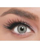 Iconic Colored Contact Lenses Quartz - Strongly Covering Light Gray Monthly Lenses for Natural Look - 1 Pair - Buy Online on GoSupps.com