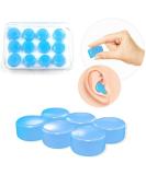 Silicone Earplugs - Soft Reusable Waterproof Noise Suppression for Swimming Sleeping Shooting Airplanes & Concerts - Buy Now in Blue - Buy Online on GoSupps.com