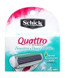 Schick Quattro for Women Sensitive Skin Razor Blade Refills - 8 Count Pack - Buy Online on GoSupps.com