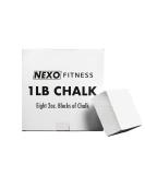 Nexo Premium Gym Chalk - 1LB (Eight 2oz Blocks) Crushable Chalk for Weight Lifting, Climbing, & ASMR - Buy Online on GoSupps.com