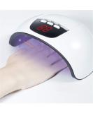 Eurobuy Nail Dryer 54W 18 UV LED Nail Lamp Fast Curing USB Nail Dryer with 3 Timer Setting Automatic Sensor LCD Display Nail Lamp for Gel Polish UV LED Gel Nail Art Manicure White - Buy Online on GoSupps.com