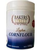 Bakers Street Cornflour 100g Tub - Native Maize Starch Cooking Thickener - Premium Quality for Vegetarians & Vegans - Halal Certified - Buy Online on GoSupps.com