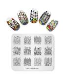 Alexnailart Nail Art Stamping Plate Branches Flower Template Image Plate Nail Art Tools (FE005) - Buy Online on GoSupps.com