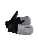 Craft Hybrid Weather Running Gloves - Chauds Gants de Running - Size 8 (S) Silver/Black | International Shipping Available - Buy Online on GoSupps.com