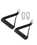Premium Exercise Pull Handles | Resistance Bands Handles for Pilates Yoga & Strength Training | Dense Foam Wrap | Fitness Equipment - Black (1 Pair - Buy Online on GoSupps.com