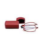Hubeye Foldable Reading Glasses - Stainless Steel Anti-Blue Light Visual Aid for Men & Women - 2.50 Diopters with Hard Shell Case - Buy Online on GoSupps.com