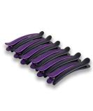Pack of 12 Purple Plastic Hair Clips - Sectioning Combi Clips for Hairdressers | Durable & Stylish - Buy Online on GoSupps.com