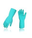 VGO Reusable Household Gloves - 10 Pairs Nitrile & Latex-Free Dishwashing Kitchen Gardening Gloves - Waterproof Green (NT2141) - International Shipping Available - Buy Online on GoSupps.com