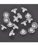 100pcs Bullet Clutch Earring Backs with Pad - Earring Safety Backs for Dropy Ears and Studs - Replacement Clutch Back Earrings for Heavy Earring - Clear 100 Pcs - Buy Online on GoSupps.com