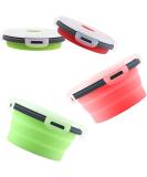 Buy Luter 2-Piece Collapsible Dog Bowl Set - 350ml Silicone Travel Pet Bowl with Lid - Portable Feeding Dish for Kennels & Camping (Green Red) - Buy Online on GoSupps.com