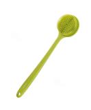 Buy Slickmart 2-in-1 Silicone Shower Body Brush - Soft Bristles & Long Handle for Gentle Cleaning and Massage (Green) | International Shipping - Buy Online on GoSupps.com