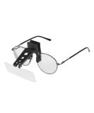 Clip-On Magnifying Reading Glasses with Blue Light Blocking 1.5X 2.5X 3.5X Detachable Lenses for Men & Women | Perfect for Reading & Fly Tying - Buy Online on GoSupps.com