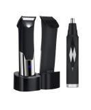 Pub Hair Cutter for Men & Women | Waterproof Electric Body Razor with LED Display | Nasal & Ear Hair Trimmer | 2-Piece Black Personal Grooming Kit - Buy Online on GoSupps.com