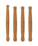 EXCEART Wooden Massage Sticks - Acupuncture Points Massage Set for Face Neck Back Legs & Feet - 4 Pack (Random Style) - Buy Online on GoSupps.com
