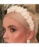 Wiwpar Pearl Headband - Elegant White Bridal Hair Hoop for Women/Girls (Style 2) - Buy Online on GoSupps.com