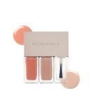 Pluchke 3pcs Vegan Nail Polish Set Halal-friendly Peach Rose 0.51 fl oz - Air & Water Permeable, Low-Odor, Cruelty-Free Glossy Polish - Buy Online on GoSupps.com