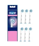 Oral-B Sensitive Clean Replacement Brush Heads - 6 Pack for Electric Toothbrush | International Shipping Available - Buy Online on GoSupps.com