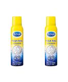 Scholl Fresh Step Antiperspirant Spray 96 gm (Pack of 2) Fresh 96 g (Pack of 2) - Buy Online on GoSupps.com