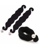 2Pcs Pearl Hair Bun Maker Set - Magic Bun Twist Curler Clips for Lazy Hairstyle - Styling Tool for Girls and Women - Buy Online on GoSupps.com