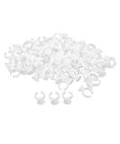 ROSENICE Disposable Glue Holder Rings for Eyelash Extensions - 100pcs White | International Shipping Available - Buy Online on GoSupps.com