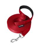 Loutep 30M Dog Training Lead - Durable Red Nylon Long Line Leash with Padded Handle & Heavy-Duty Swivel Hook for Obedience Training - Buy Online on GoSupps.com