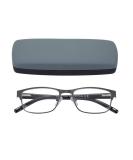 EYEGUARD Men's Rectangular Lightweight Metal Reading Glasses (Gray 2.00) Gray 2.0 x - Buy Online on GoSupps.com