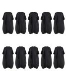 Black Waterproof Hair Salon Cape 59x47 Inch (Pack of 10) - Professional Barber Cape with Metal Snap Closure - Water Resistant Hairdressing Cape for Adults - Buy Online on GoSupps.com