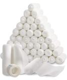 Gauze Bandage Roll with Tape (Pack of 48) - 4 Inch by 4 Yards Rolled Gauze Wrap - White, Breathable Gauze Rolls for First Aid and Wound Care - Buy Online on GoSupps.com