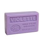 Savon de Marseille - Nourishing Organic Olive Oil & Shea Butter Soap - Violet Fragrance - 125g Bar | Buy Internationally - Buy Online on GoSupps.com