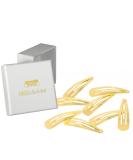 HAARallerliebst Hair Clips - 8 Shiny Gold Clips (5 cm) with White Storage Box | International Shipping - Buy Online on GoSupps.com