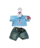 Dog Denim Outfit (Blue) for Build-A-Bear Teddies - Teddy Bear Clothes Wardrobe - Buy Online on GoSupps.com
