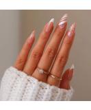 Vatocu Christmas False Nails - Short Red Press On Nails with Snowflakes, Elk, Snowman Designs (24pcs) for Women and Girls - Buy Online on GoSupps.com