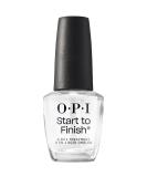 OPI Start to Finish 3-in-1 Treatment Base Coat Top Coat Nail Strengthener Vitamin A & E Vegan Formula Long Lasting Shine Up to 7 Days of Wear as Top Coat Clear 0.5 fl oz NEW - Buy Online on GoSupps.com