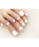 Yienate False Toe Nails - Chic Bridal White Full Cover Nail Tips - 24pcs Exquisite Fake Toenails - Buy Online on GoSupps.com