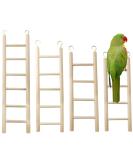 GXXMEI 4PCS Wooden Bird Ladder Toys - Natural Climbing Toy for Parakeets, Parrots, Cockatoo, Lovebirds - 4 Sizes - Buy Online on GoSupps.com