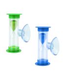 Buy 2PCs Hourglass Toothbrush Timer with Suction Grip - 2 Minutes Countdown for Kids | Perfect for Brushing Cooking and Games - International Shipping Available! - Buy Online on GoSupps.com