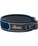 HUNTER DIVO Dog Collar - Nylon Small Dark Blue/Grey | Premium Quality Pet Accessory for International Shipping - Buy Online on GoSupps.com