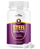 Buy Steel Bite Pro - Dental Probiotic for Teeth & Gum Repair - Official Formula & Reviews - 60 Capsules - Buy Online on GoSupps.com