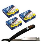 Buy Barber Straight Edge Razor + 300 Lord Single Edge Blades | Premium Quality Shaving Tools Worldwide Shipping - Buy Online on GoSupps.com