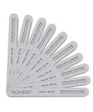 Tachibelle 10 Pcs Premium Japan Abrasive 180/180 Fine Washable Zebra Files for Natural Nails - Buy Online on GoSupps.com