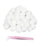 200 Cotton Balls - Round White Bouquet for Makeup Beauty Salon & Home Use | Ideal Nosebleed Plugs - Buy Online on GoSupps.com