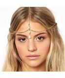 Prosy Bridal Rhinestone Head Chain - Elegant Silver Wedding Headband & Pearl Hairpiece for Brides & Bridesmaids - Perfect Festival Hair Accessories - Buy Online on GoSupps.com