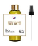 100% Pure Bulgarian Rose Water 6.76 oz | Organic Rosa Damascena Toner & Moisturizer Alcohol & Additives Free Skin & Hair Care - Buy Online on GoSupps.com