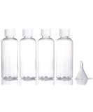 Buy 80ml Travel Bottles - 4 Pack Refillable Plastic Containers for Toiletries Soap Shampoo & Conditioner - Buy Online on GoSupps.com