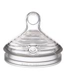 NUK Simply Natural Medium Flow Replacement Nipples - 2pk - Buy Online on GoSupps.com