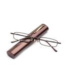 KoKoBin Metal Frame Reading Glasses - Portable Spring Hinge Unisex +1.5 with Case - Stylish & Durable Eyewear - Buy Online on GoSupps.com