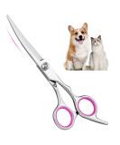 Adiwo Curved Dog Cups - Stainless Steel Pet Care Scissors for Perfect Fur Cutting | Dog Grooming Tools - Buy Online on GoSupps.com