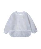 Waterproof Long Sleeved Baby Bib with Large Food Pocket - Greyflower Design - Buy Online on GoSupps.com